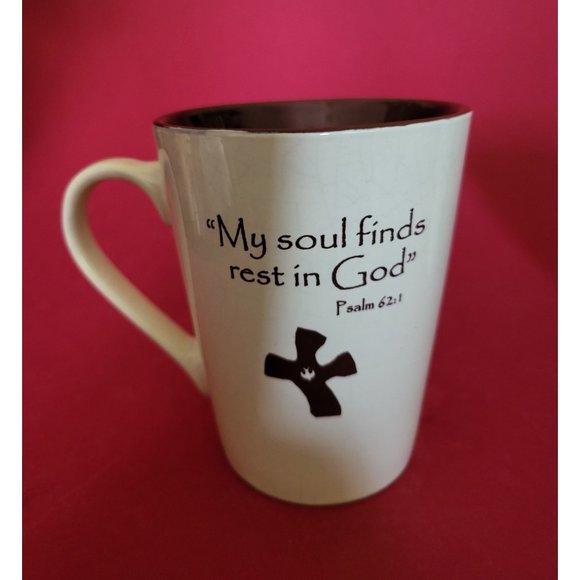 Christian Coffee Mug Bible Quote My Soul Finds Rest in God - Picture 2 of 9